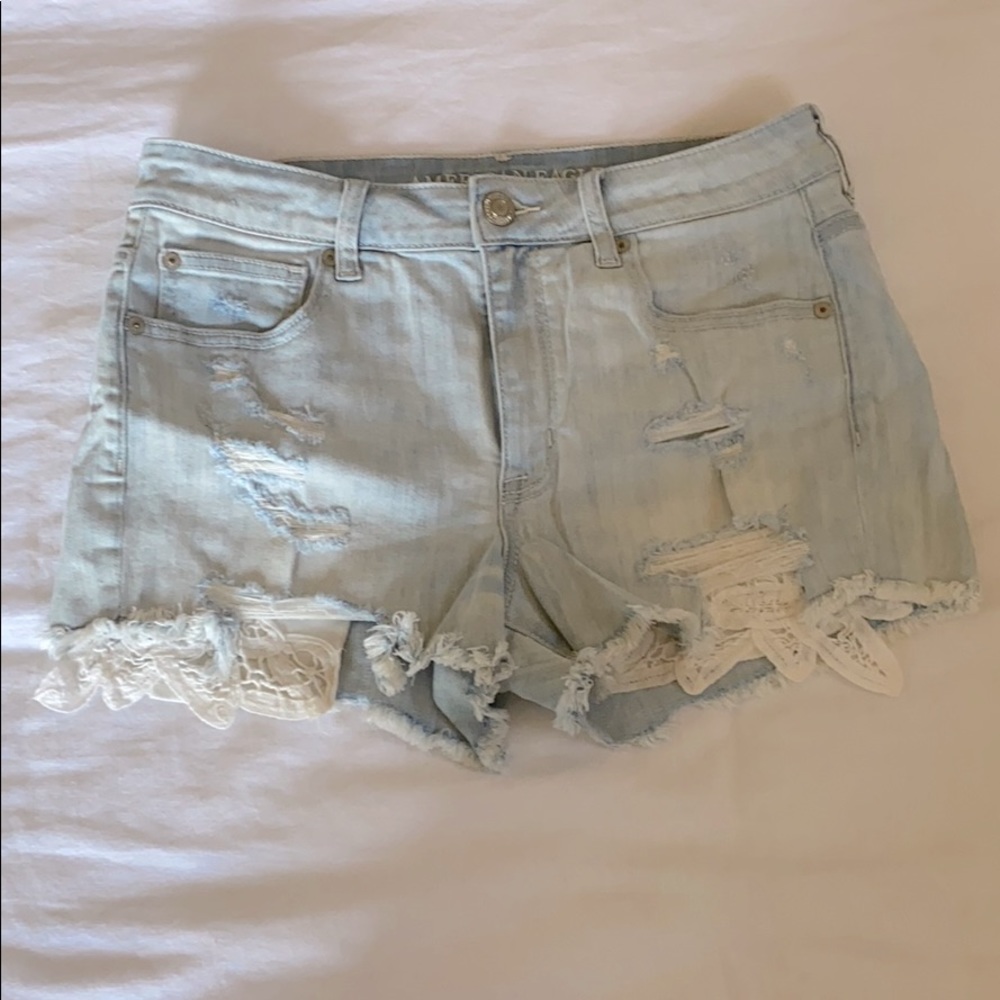 Worn twice denim shorts.